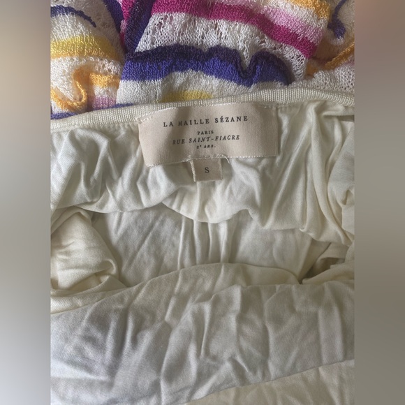 Sezane Marla Dress Striped Multicolor Maxi Dress - Picture 11 of 13